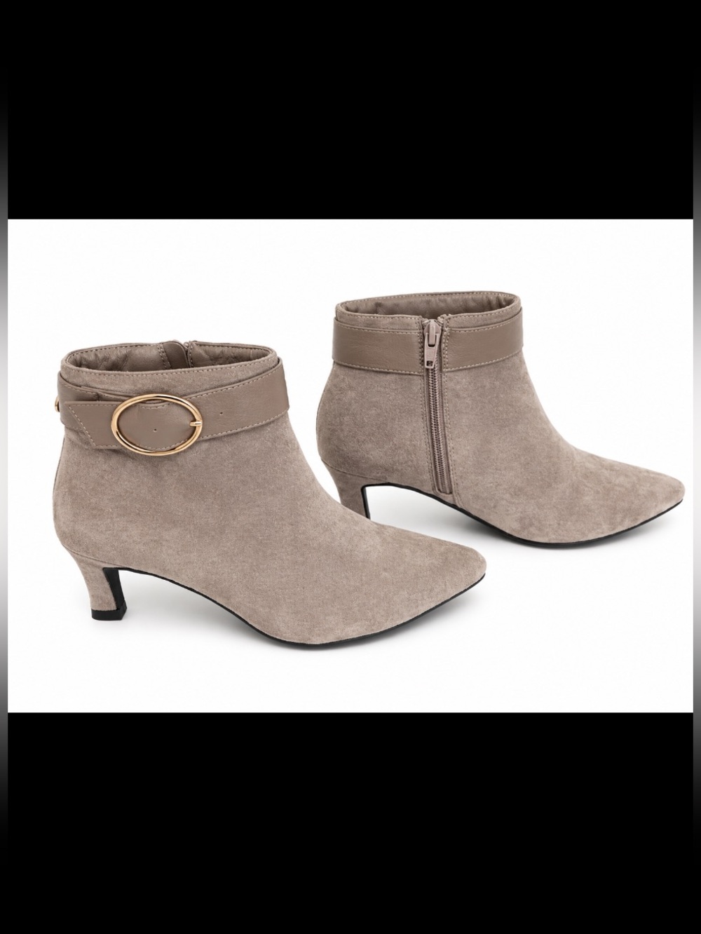 CATO Faux Suede Ankle Boots Size: 6.5